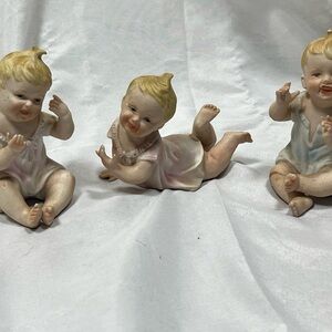Vintage 1950s Japanese Ceramic Porcelain Accents Decor 5x3.5 Inches